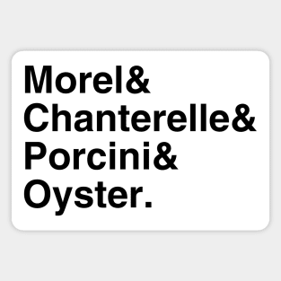 Mushroom Common Names Ampersand Magnet